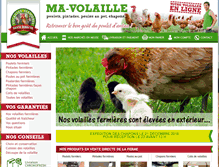 Tablet Screenshot of ma-volaille.com